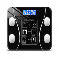 Напольные электронные умные фитнес весы Scale one A-8003 до 180 кг платформенные с ЖК дисплеем