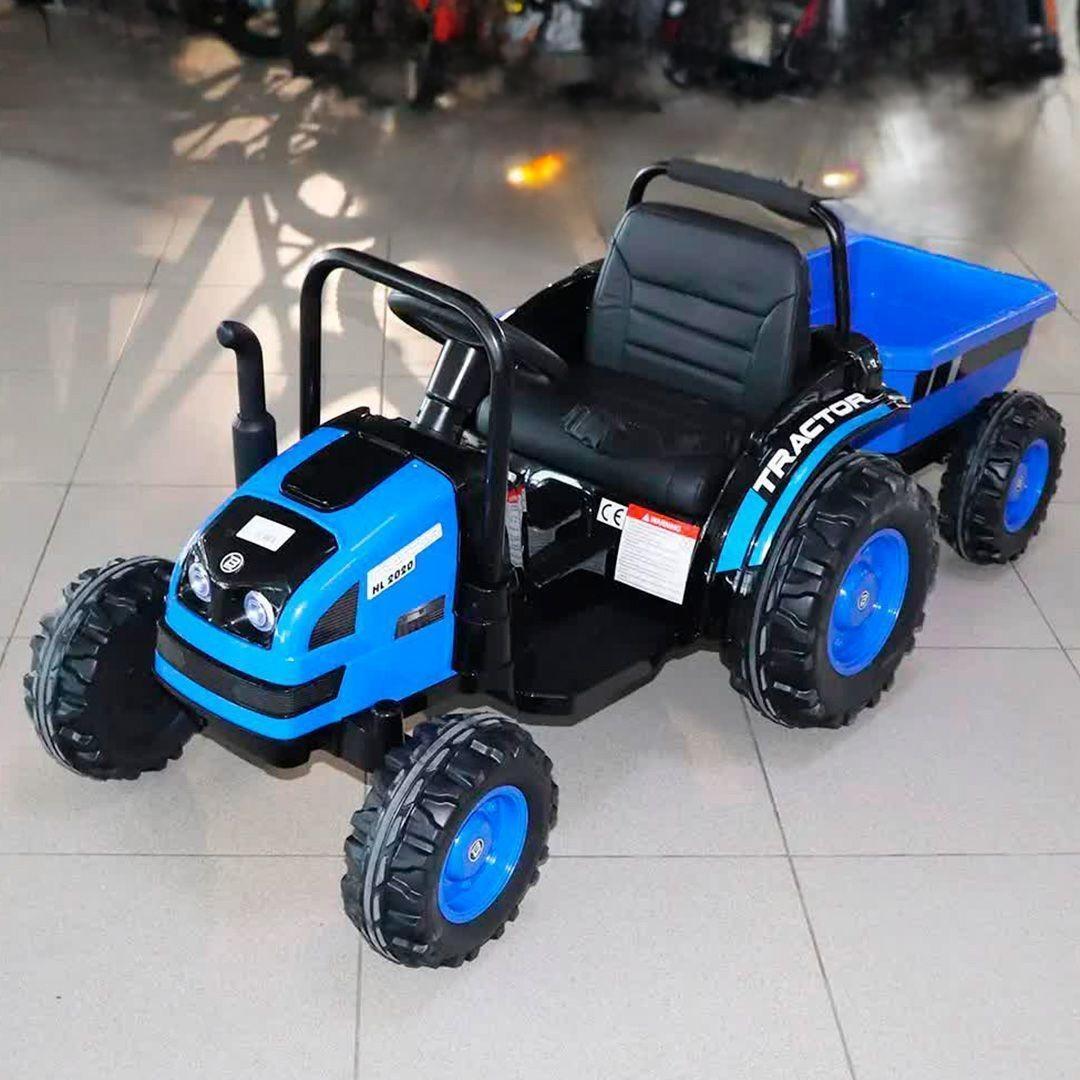 Дитячий електромобіль трактор із причепом John Deere M 4419EBLR-4 (MP3, SD, USB, мотори 2x35W, акум.12V9AH)