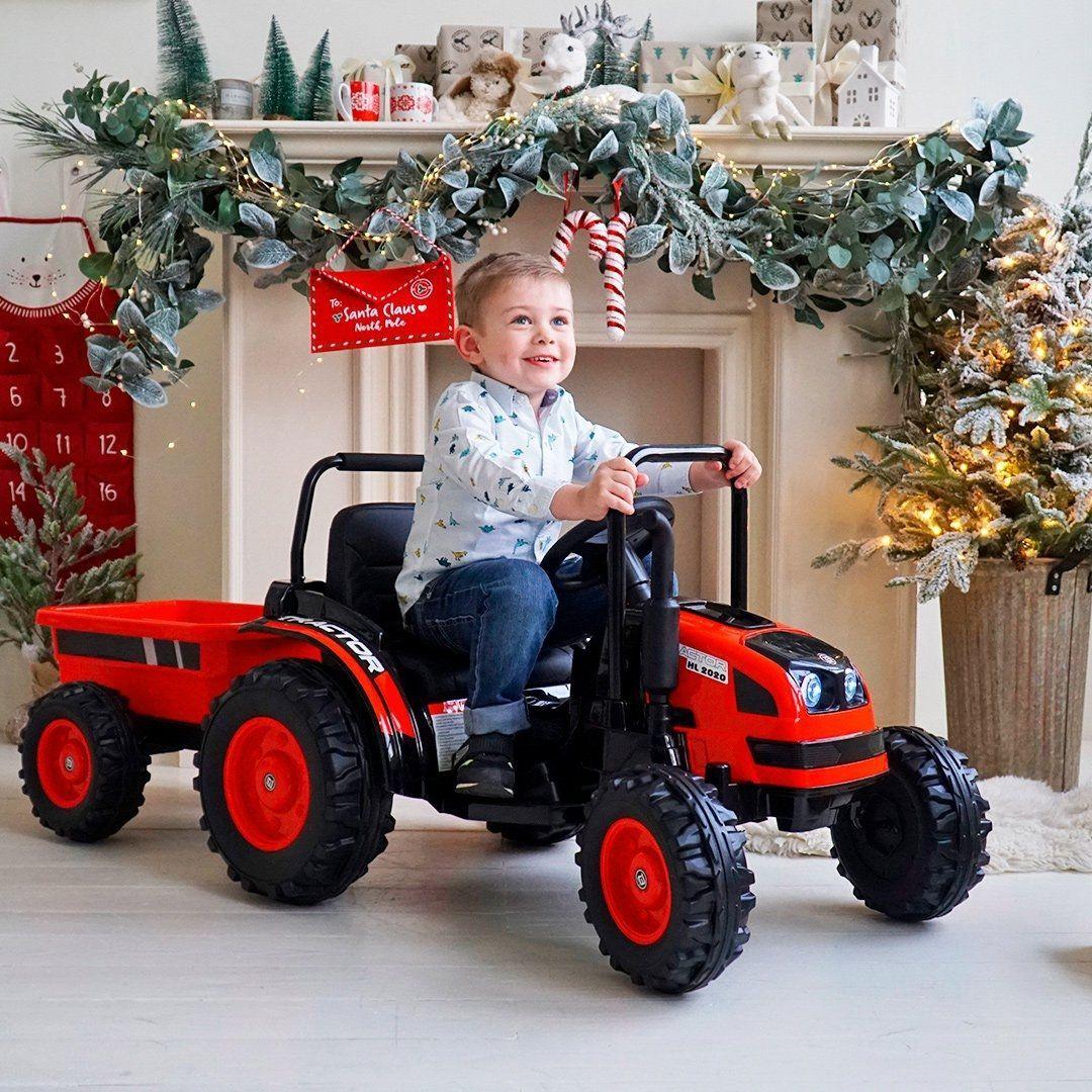 Дитячий електромобіль трактор із причепом John Deere M 4419EBLR-3 (MP3, SD, USB, мотори 2x35W, акум.12V9AH)