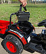 Дитячий електромобіль трактор із причепом John Deere M 4419EBLR-3 (MP3, SD, USB, мотори 2x35W, акум.12V9AH), фото 9