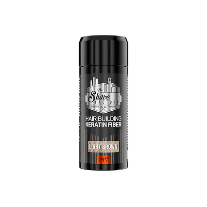 Пудра для залисин The Shave Factory Hair Building Keratin Fiber Світло-коричневий