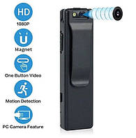 Цифровая мини камера с фонариком и магнитным креплением, мини камера для скрытой съемки, нагрудный регистратор