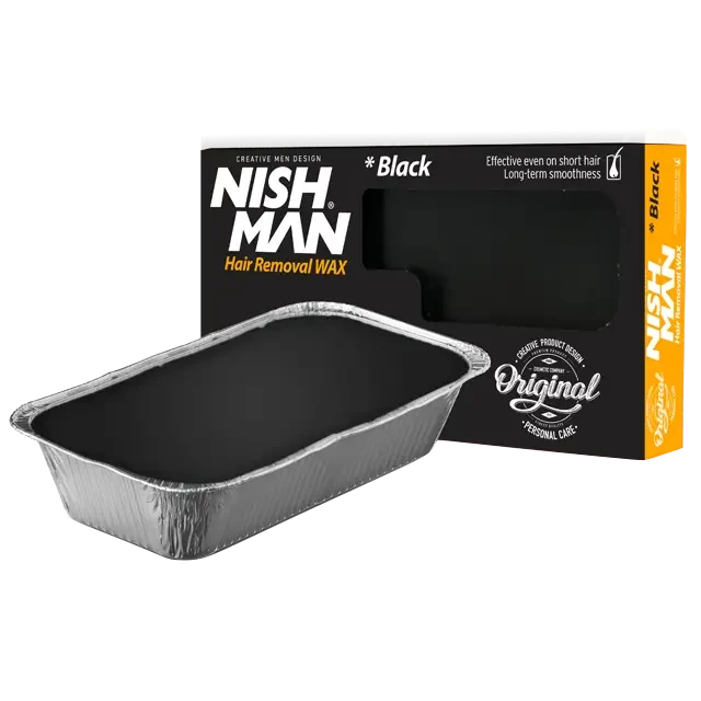 Віск для депіляції у лотку Nishman Professional Black 500г, фото 1
