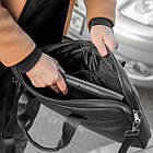 Сумка для ноутбука та документів з екошкіри чорна чоловічий діловий портфель., фото 8