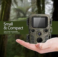 Фотоловушка камера видеонаблюдения с экраном камера с датчиком движения видеокамера для охоты с ночной съемкой