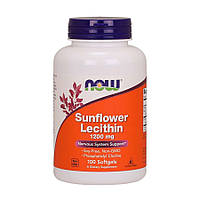 Натуральная добавка NOW Sunflower Lecithin 1200 mg, 100 капсул