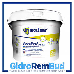 ІЗОФОЛЬ-ФЛЕКС (IZOFOL-FLEX)-напіврідка,еластична ,обмазувальна гідроізоляція7кг