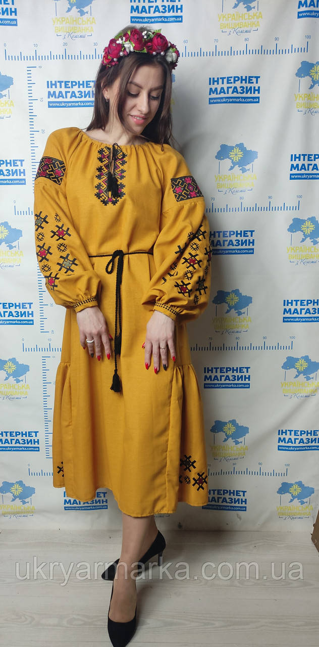 Модна вишита сукня в етнічному стилі Поділля "Височина"