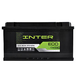 Автомобільний акумулятор INTER Eco  90Ah 670A R+ (L5)