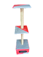 Царапка- дряпка когтеточка "Дом Большой"джут. Высота 140 см.