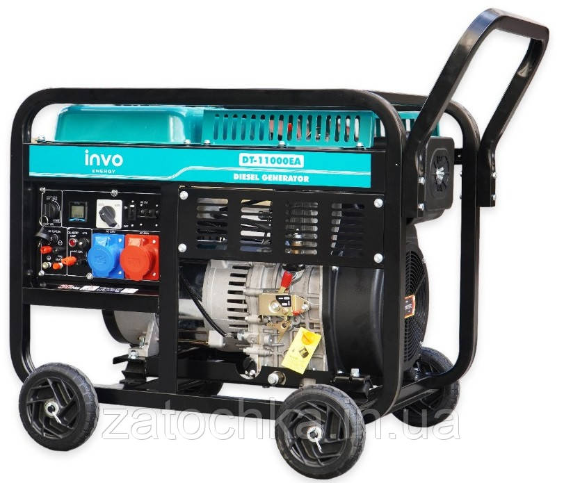 Дизельный генератор 11 кВт INVO DТ-11000EA 230/380В - фото 4 - id-p2065072955
