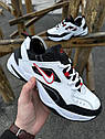 Чоловічі зимові кросівки Nike M2K Monarch із флісом (white & red) ||, фото 4