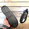 Чоловічі шкіряні кеди  (натуральна шкіра) демісезонні чорні, чоловіче взуття весна осінь, розмір 40 41 42 43 44 45, фото 7