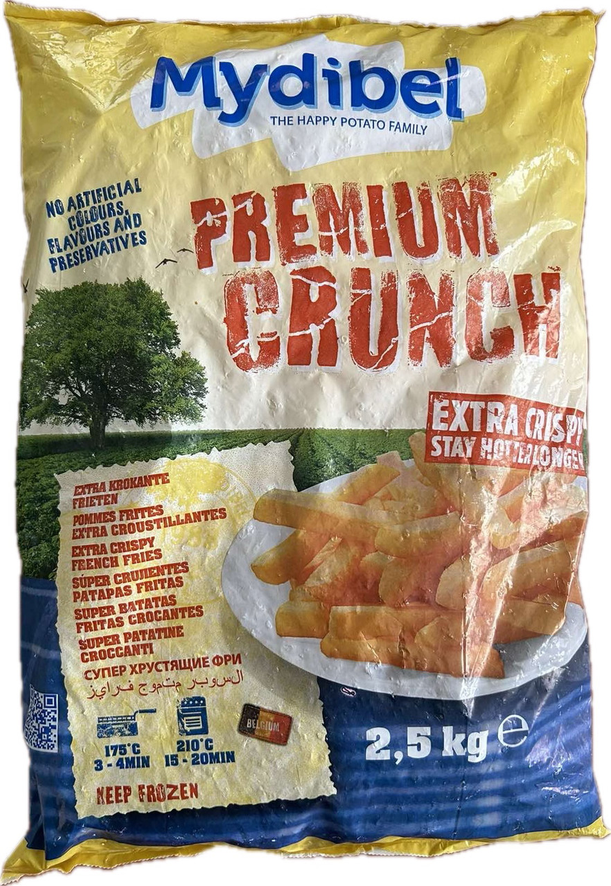 Картопля фрі Premium Crunch Т.М. Mydibel 2,5 кг