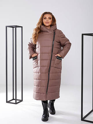 Куртка- пальто Fashion у великому розмірі батал Розміри: 48-50, 52-54, 56-58, фото 2
