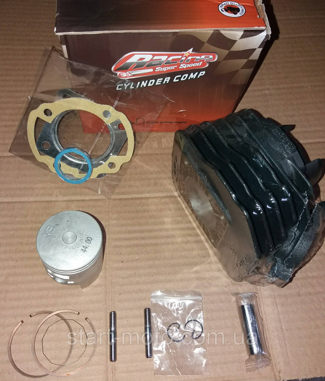 Тюнінг HONDA-65cm3 DIO AF-18/27/28 Поршнева к-кт на скутер Ø44 mm p-12 фірма SEE-MTRT Оригінал Тайвань, фото 1