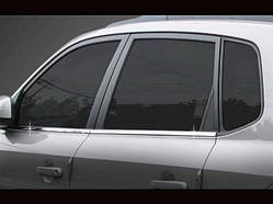 Хром молдинг скла (оконтовка вікна) Hyundai Tucson (хендай туксон), неірж