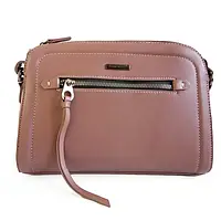 Женская стильная сумка кросс-боди David Jones сумка-клатч для девушки через плечо цвет пудра/ розовый эко-кожа