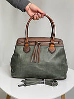 Женская сумка офисная на плечо из искусственной эко кожи итальянского бренда GildaTohetti.