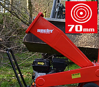 Садовий 4 тактний бензиновий подрібнювач гілок HECHT 6208 потужність 5,2 кВт 7,0 HP * Стандарт SAE J 1940, фото 6