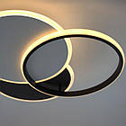 Кругла світлодіодна люстра 80 Вт зі зміною відтінка світла колір каркасу чорно-білий ESL-21513, фото 8