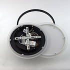 Кругла світлодіодна люстра 80 Вт зі зміною відтінка світла колір каркасу чорно-білий ESL-21513, фото 3