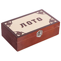 Настольная игра лото в деревянной коробке W9902