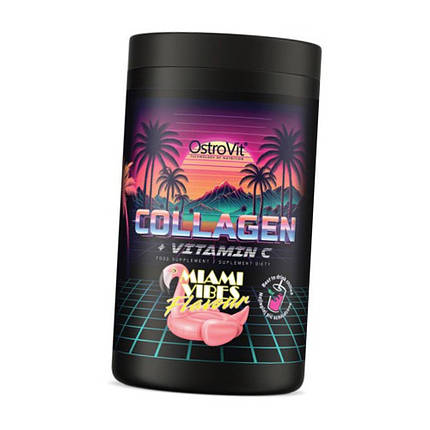 Коллаген OstroVit Collagen + Vitamin C 400 г Тропічний, фото 3