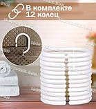 Шторка для ванної кімнати "Піка" Shower Сurtain, жовта однотонна 180х180 см., фото 6