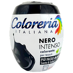 Фарба для одягу та текстилю чорна Колореріа Coloreria nero intenso 350g 6шт/ящ (Код: 00-00015735)