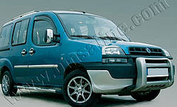 Накладки на дзеркала Fiat Doblo (Фіат добло), (2000-2006)OMSALINE, Abs-хром.