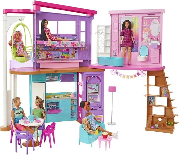 Игровой набор Barbie Malibu Vacation House Playset Кукольный домик (HCD50) - фото 3 - id-p2065120201