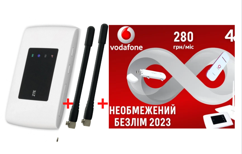 Мобільний 4G модем/роутер USB WI-FI 3G/4G LTE ZTE MF920U+Подарунок-Безлімітний пакет Водафон інтернет - фото 1 - id-p1726389415