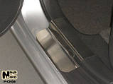 Накладки на пороги Chevrolet Epica (шевроле епіка) (2006-) НатаНіко, 4 шт. Premium, фото 2