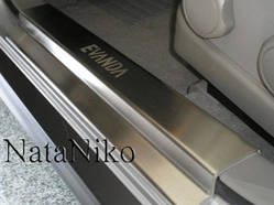 Накладки на пороги Chevrolet Evanda (шевроле еванда) (2006-) НатаНіко, 4 шт.