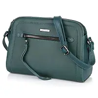 Женская зеленая сумочка-клатч David Jones сумка кросс-боди на ремешке для девушки качественная эко-кожа