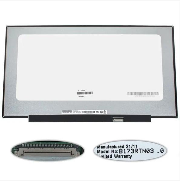 Матриця 17.3" NT173WDM-N23 (1600*900, 30pin(eDP), LED, SLIM (без планок і вушок), матова, роз'єм праворуч унизу)