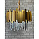 Кришталева люстра в чорному/сатині/золоті Linisoln 6523-400, фото 2