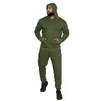 Спортивний костюм Basic Hood Олива (7383), XXXL