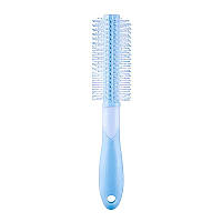 Щетка-брашинг Candy для укладки волос круглая пластиковая голубая