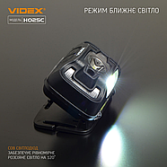 Налобний світлодіодний ліхтарик VIDEX VLF-H025C 310Lm 5000K, фото 10