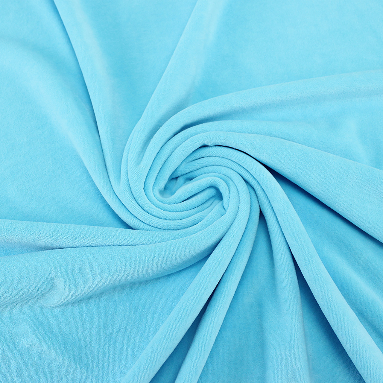 Велюр хб лазурного кольору, фото 1