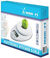 Ваги електронні кухонні на пластиковій платформі без чаші до 5 кг Momert 6839