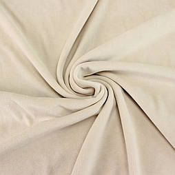 Велюр бавовняний колір натурально-бежевий, ширна 165 см