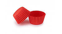 Паперові форми для цукерок Червоні 30х24 мм