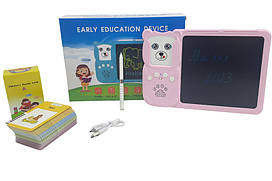 Планшет для малювання LCD Writing Tablet + озвучена абетка Монтессорі 112 карток р.26*19*5см