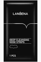 Очищувальні смужки для носа від чорних цяток Lanbena Deep Cleansing Nose Strips