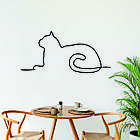 Декоративне настінне 3D Панно «Кіт» Декор на стіну з об'ємом, фото 2