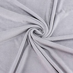 Велюр х/б яскраво-сірого кольору, ширина 165 см