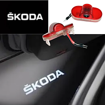 Проектор підсвічування логотипу для дверей Skoda (Шкода) Octavia (04-08), фото 3